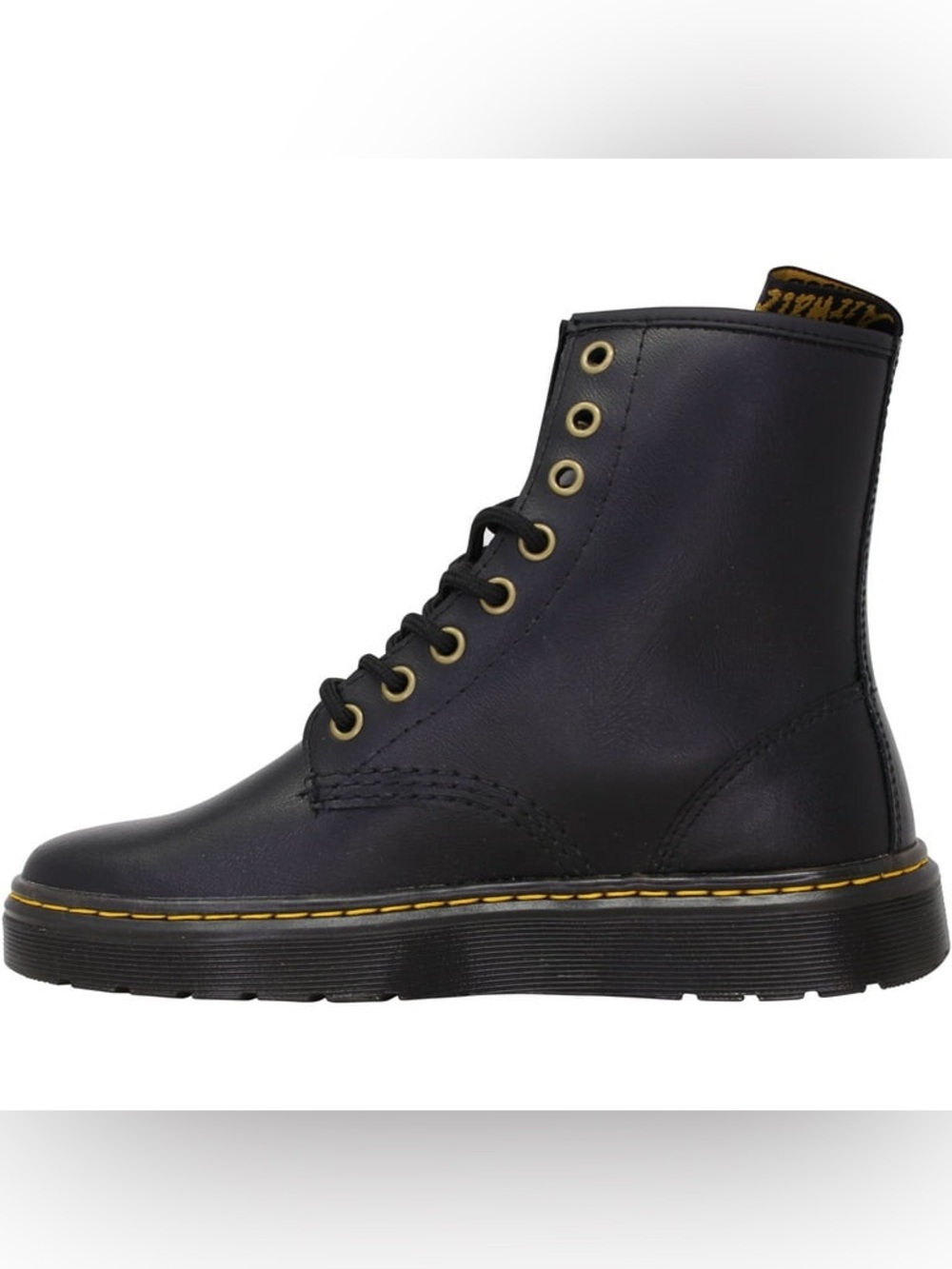 #40 BNWOB Dr. Martens Zavala Black  Ankle Boot with Yellow Stitching